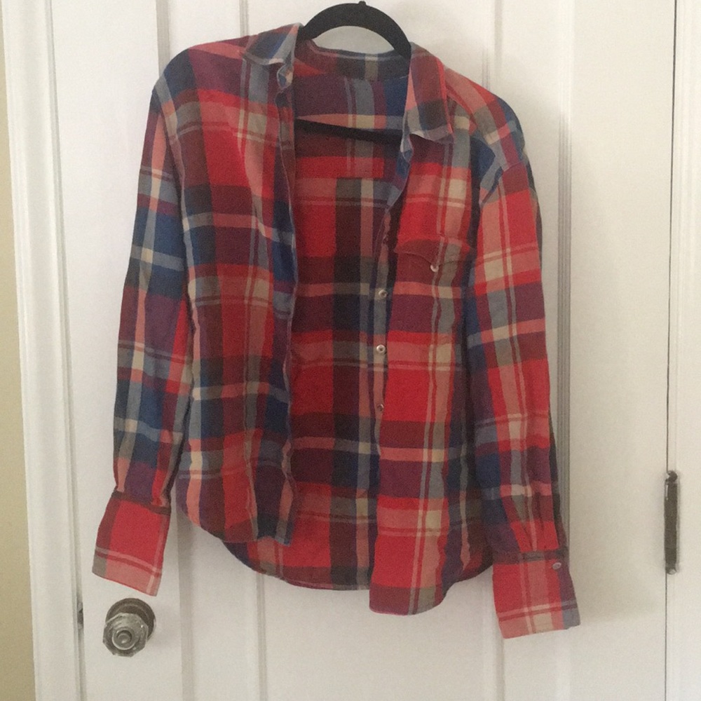 Red and blue flannel